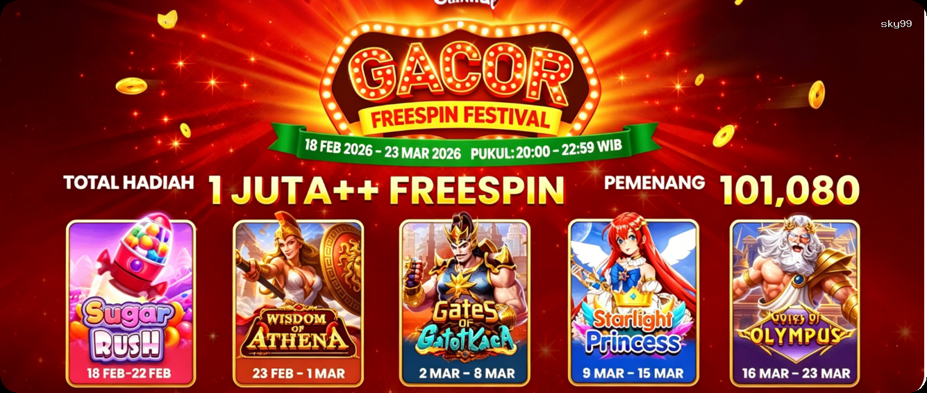 Login sky99 Sekarang Bonus Melimpah